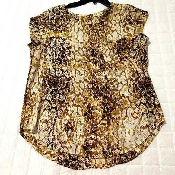 Lily White animal print blouse - Med - Picture 1 of 5